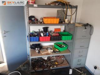 Workshop Shelving Unit and Contents