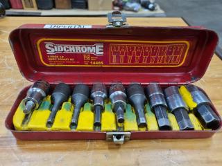 Sidchrome INHEX Socket Set, 9-Piece, Imperial Sizing