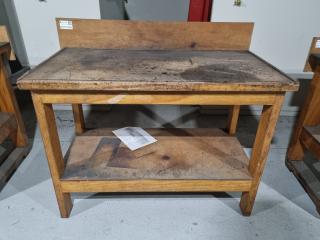 Vintage Wooden Workbench