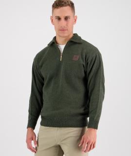 Swanndri Men's Mariner Zip Neck Sweater, Size 2XL