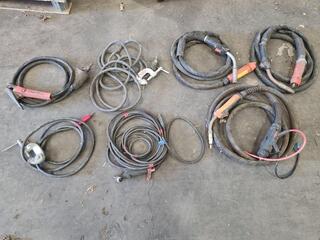 Assorted Welding Cables, Clamps, Guns, & More