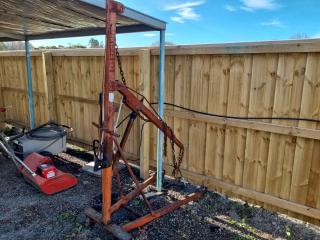 Vintqge Engine Crane by John R. Hunter Ltd