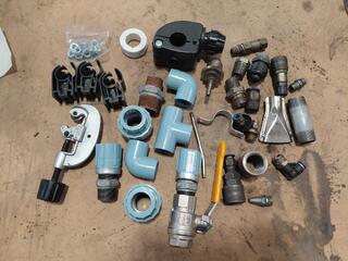 Assorted Pneumatic and Plumbing Fittings Lot