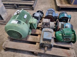 8x Assorted 3-Phase Electric Motors