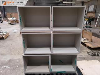 6 x Small Office Book Cases