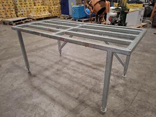 Galvanised Steel Frame Table with Adjustable Feet