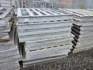 10 x Galvanized Steel Pallets 