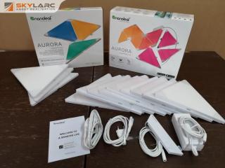 Nanoleaf Aurora Smarter Kit LED Lighting Kit w/ Expansion Pack, New