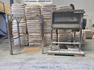 Stainless Steel Ribbon Blender with Hopper and Drive Unit