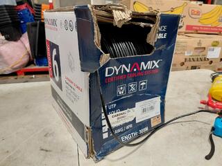 282 Meters of Dynamix C-C6-SLDBLACK Cat6 UTP Cable 305m Roll