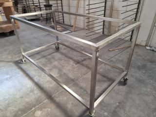 Industrial Mobile Stainless Steel Box Frame