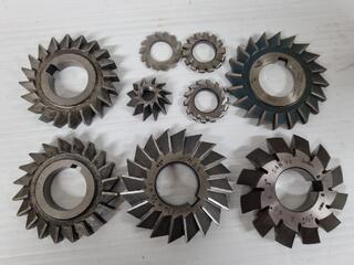 9x Assorted Milling Cutters