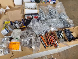 Assorted Cabinetry Assembly Hardware, Screws, & More