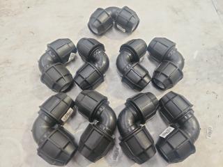 9 x MDE32 32mm Elbows