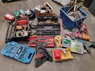 Assorted Toolboxes & Tools