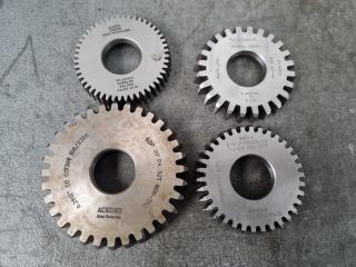 4 x Gear Shaper Cutters 