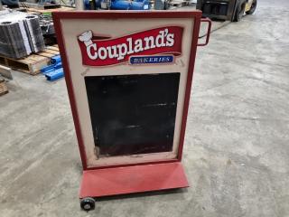 Heavy Steel Mobile Sidewalk Retail Sign Frame