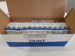 12x CHNT MCB Circuit Breakers NB1-63
