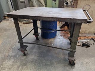 All Steel Workshop Table Trolley