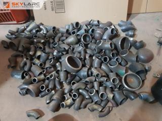 Bin of Steel Pipe Fittings