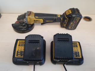 Dewalt 18v Grinder & 3 Batteries 