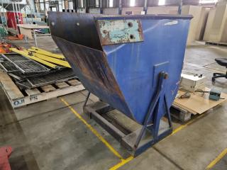 Heavy Steel Forklift Mounted Tipping Bin