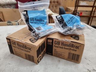 11x GIB HandiBrac Panel Hold-Down Brackets, New