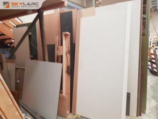 Large Lot of Cavity Slider Door Parts and MDF Sheets