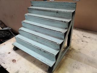 Heavy Steel Benchtop Workshop Parts / Tooling Storage Rack