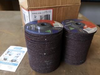 43x Norton Blue Fire 125mm Grinding Wheels, Bulk Lot