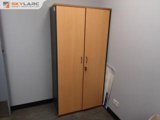 2-Door Lockable Office Storage Cabinet