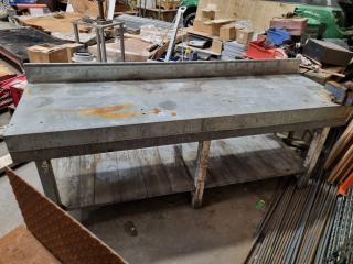 Vintage Wood & Steel Workbench