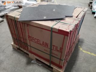 140x 600x600mm Porcelain Tiles, 50.4m2