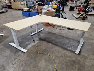 Adjustable Height Office Corner Desk