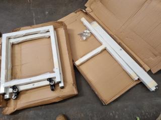 Incomplete Mobile Cart Frame Components