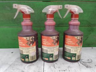 3x AHD 750ml Iodine Tincture Sprays