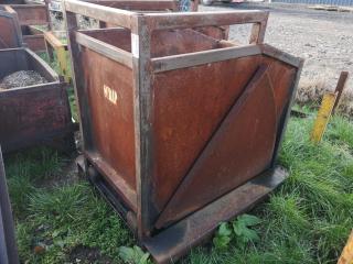 Heavy Steel Workshop Scrap Metal Bin