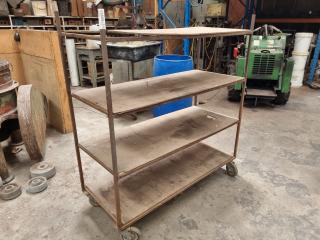 Workshop Mobile Shelf Trolley