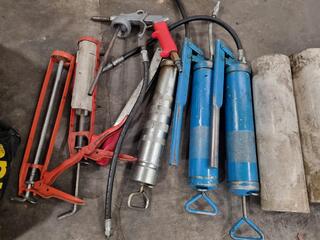 Assorted Grease Applicators, Calking Guns, Air Tool
