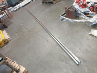 2 x New Lengths of Stainless Pipe