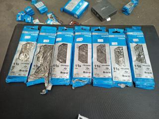 7 Assorted Shimano Bike Chains