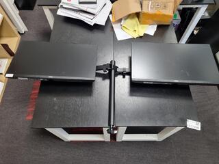 2x AOC 23.8" IPS Monitors w/ Dual Monitor Stand