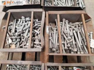 2 Steel Bins of Galv Bolts