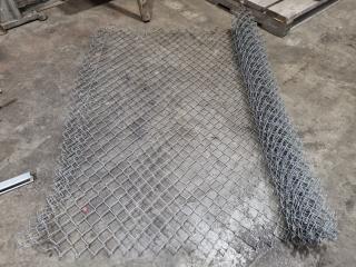 Partial Roll of Steel Wire Fencing