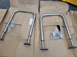 2x Tetra Pak Conveyor Support Leg Assemblies, New