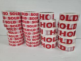 Assorted Sold & Hold Tapes