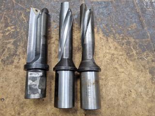 3x Sandvik Coromant Indexable Drills