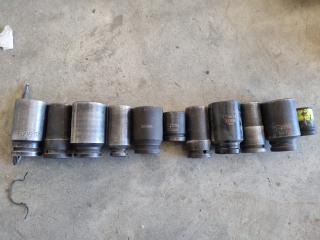 Lot of 3/4" Impact Sockets