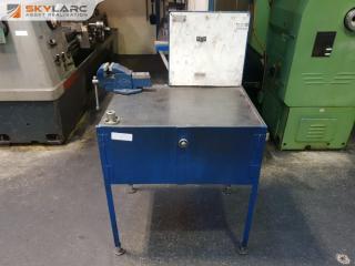 Small Steel Workbench with Vice