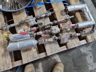 4x Industrial High Pressure Temperature Pipe Assemblies